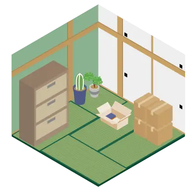 処分品の仕分けを表すイラスト